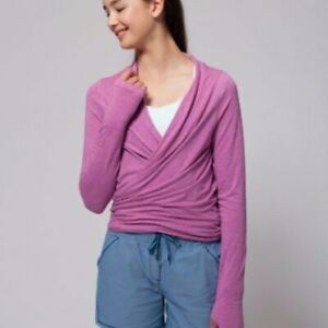 Ivviva Four's a Charm Purple Pink Wrap Top